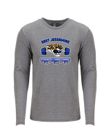 East Jessamine HS Barbell Club Logo 01 - Tri-Blend Long Sleeve
