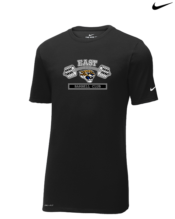 East Jessamine HS Barbell Club Logo 02 - Mens Nike Cotton Poly Tee