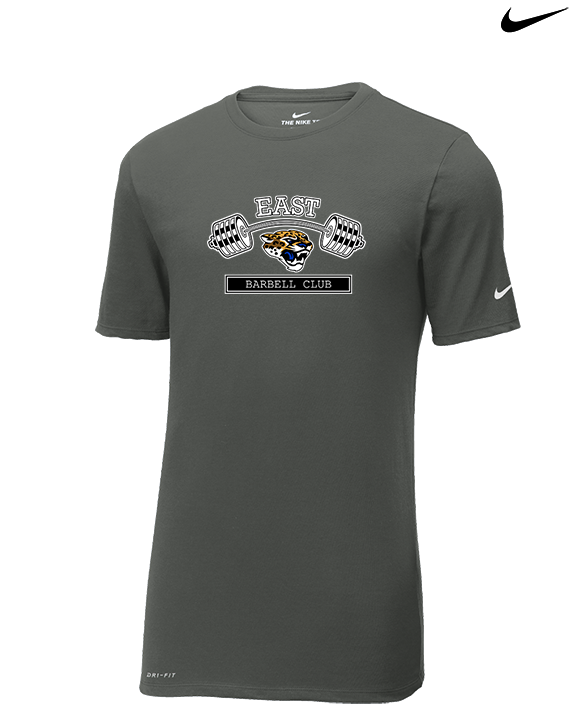 East Jessamine HS Barbell Club Logo 02 - Mens Nike Cotton Poly Tee