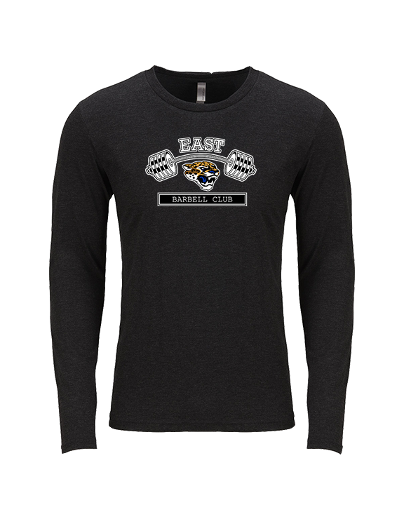 East Jessamine HS Barbell Club Logo 02 - Tri-Blend Long Sleeve