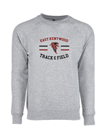 East Kentwood HS Track & Field Curve - Crewneck Sweatshirt