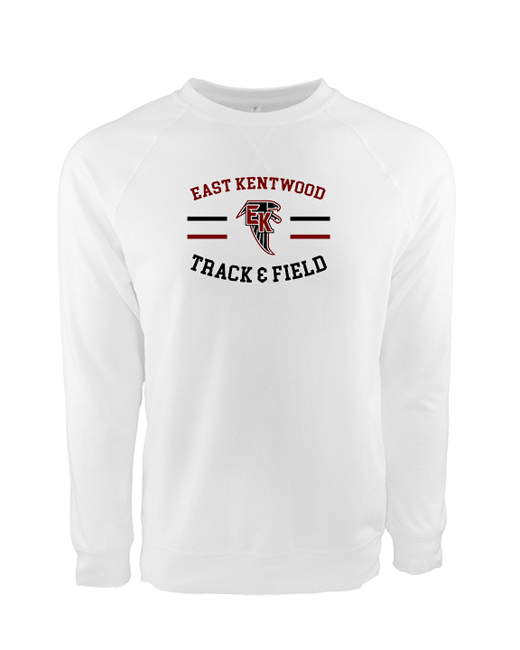 East Kentwood HS Track & Field Curve - Crewneck Sweatshirt