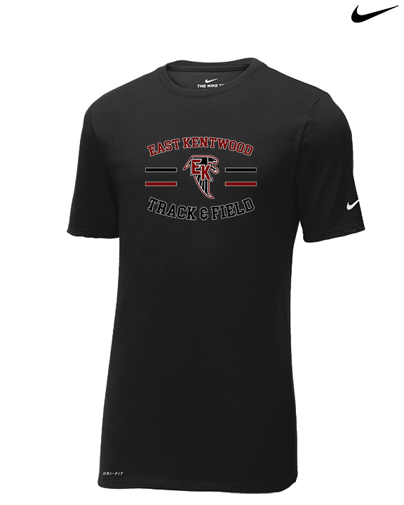 East Kentwood HS Track & Field Curve - Mens Nike Cotton Poly Tee