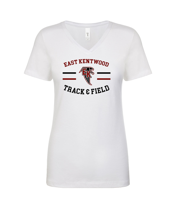 East Kentwood HS Track & Field Curve - Womens V-Neck
