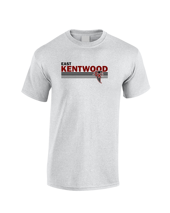 East Kentwood HS Track & Field Stripes - Cotton T-Shirt