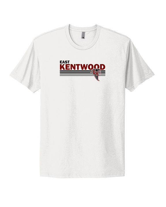 East Kentwood HS Track & Field Stripes - Mens Select Cotton T-Shirt