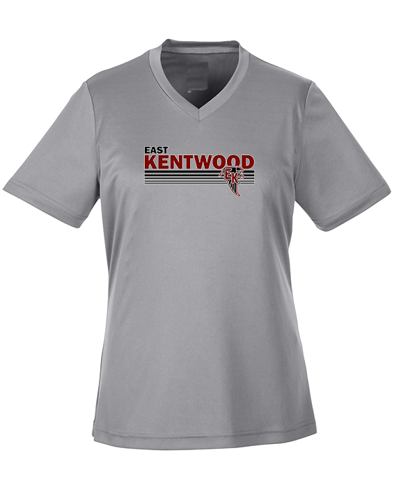 East Kentwood HS Track & Field Stripes - Womens Performance Shirt