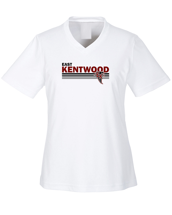 East Kentwood HS Track & Field Stripes - Womens Performance Shirt