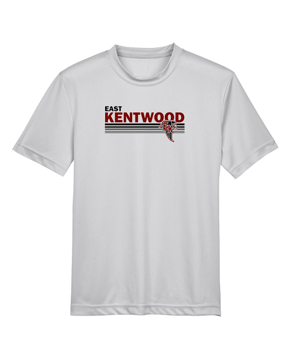 East Kentwood HS Track & Field Stripes - Youth Performance Shirt