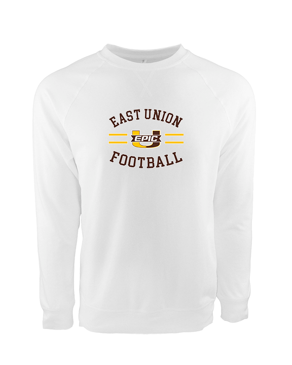 East Union HS Football Curve - Crewneck Sweatshirt