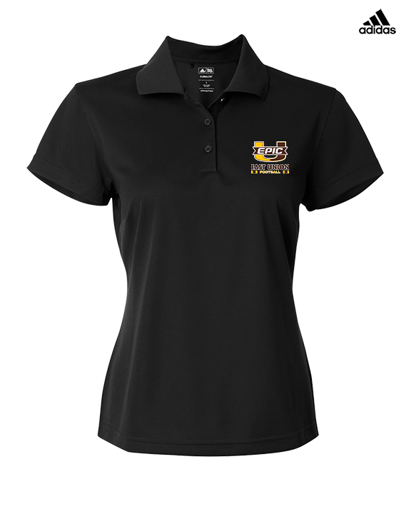 East Union HS Football Stacked - Adidas Womens Polo