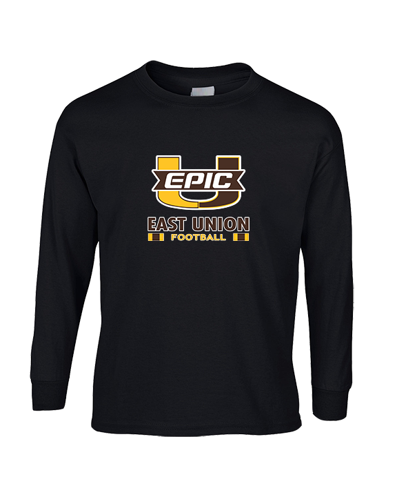 East Union HS Football Stacked - Cotton Longsleeve