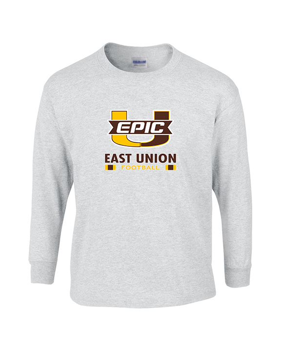East Union HS Football Stacked - Cotton Longsleeve