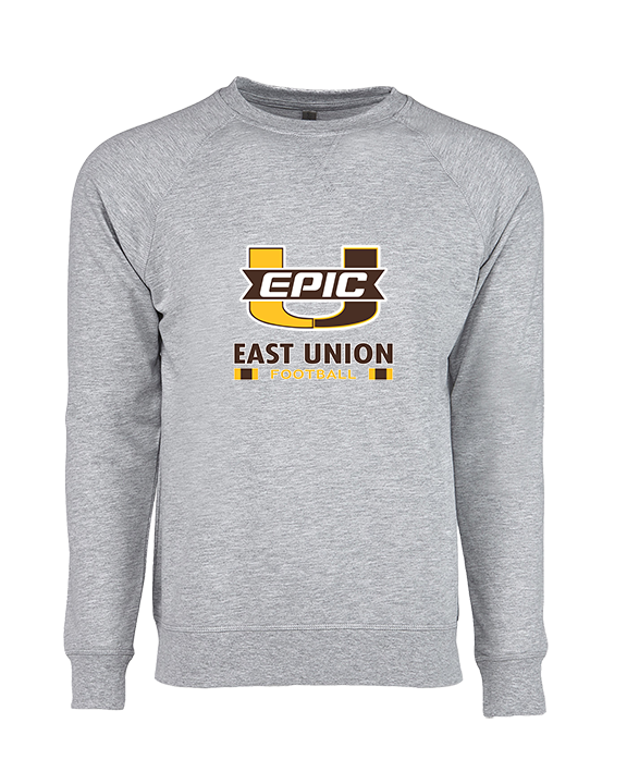 East Union HS Football Stacked - Crewneck Sweatshirt
