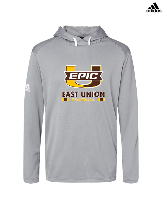 East Union HS Football Stacked - Mens Adidas Hoodie