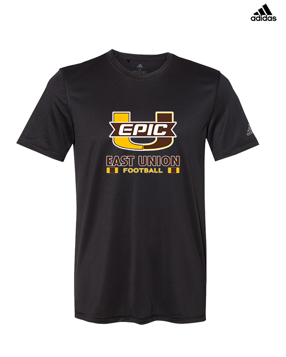 East Union HS Football Stacked - Mens Adidas Performance Shirt