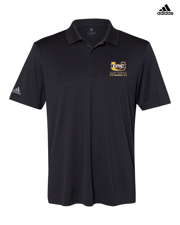East Union HS Football Stacked - Mens Adidas Polo
