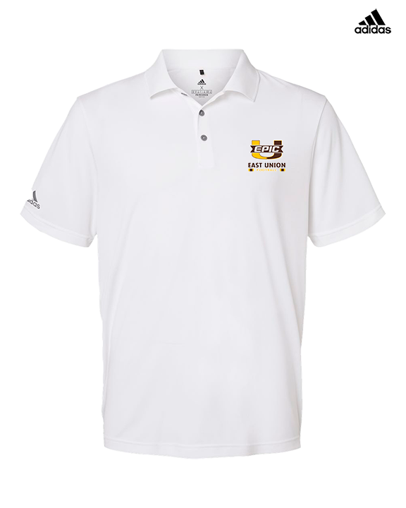 East Union HS Football Stacked - Mens Adidas Polo