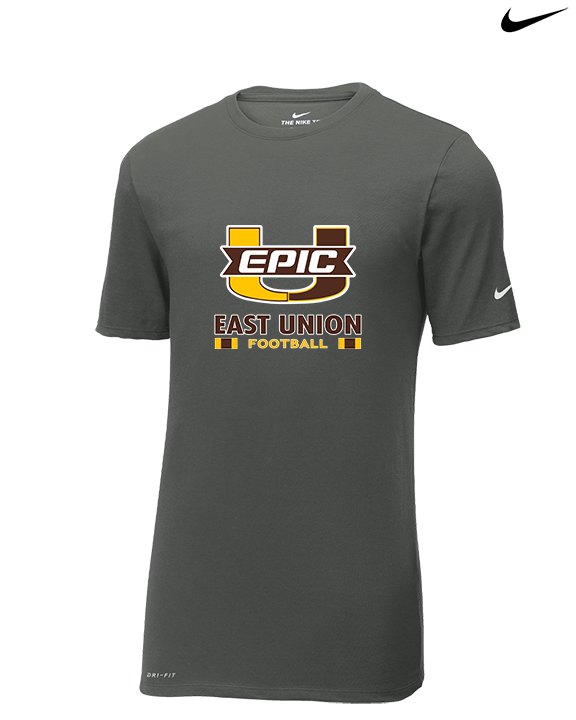 East Union HS Football Stacked - Mens Nike Cotton Poly Tee