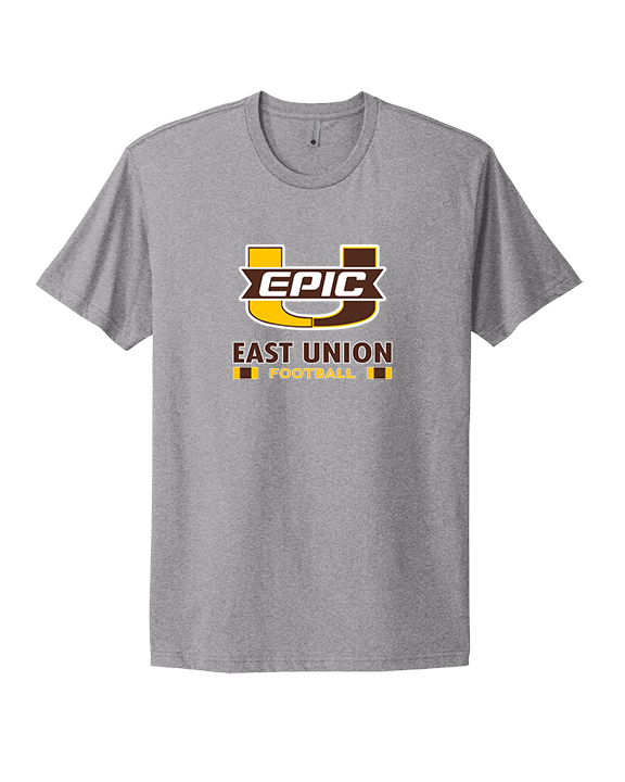 East Union HS Football Stacked - Mens Select Cotton T-Shirt