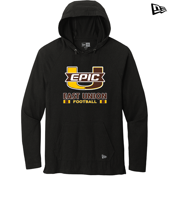 East Union HS Football Stacked - New Era Tri-Blend Hoodie
