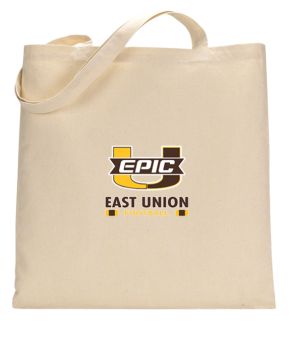 East Union HS Football Stacked - Tote