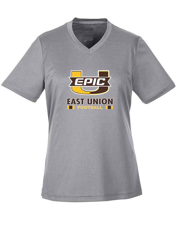 East Union HS Football Stacked - Womens Performance Shirt