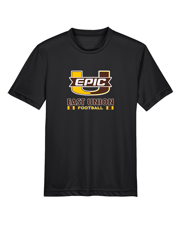 East Union HS Football Stacked - Youth Performance Shirt