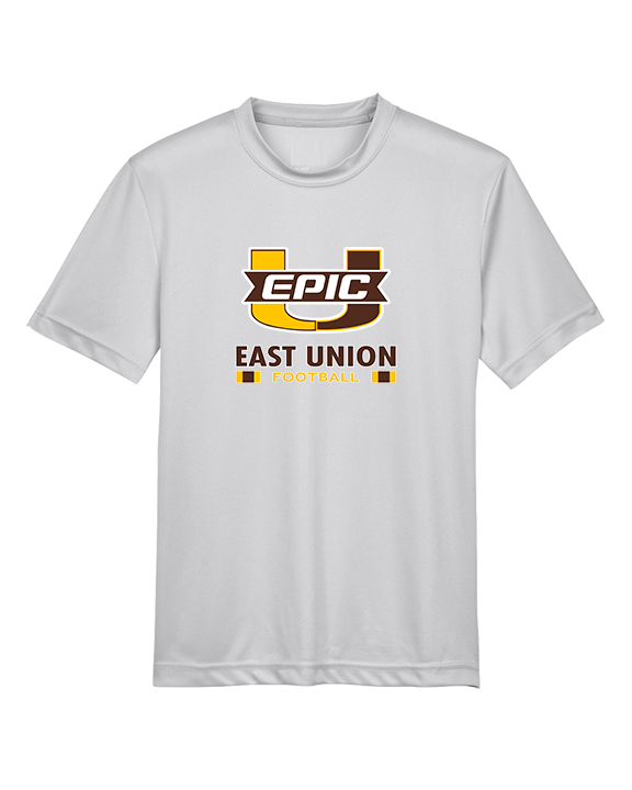 East Union HS Football Stacked - Youth Performance Shirt