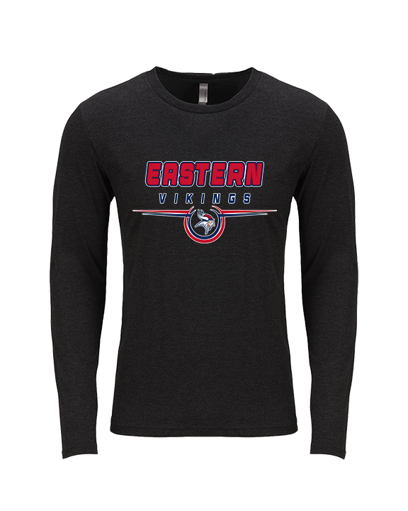 Eastern Vikings Football Design - Tri-Blend Long Sleeve