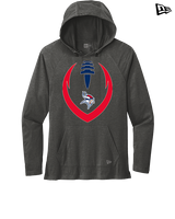 Eastern Vikings Football Full Football - New Era Tri-Blend Hoodie
