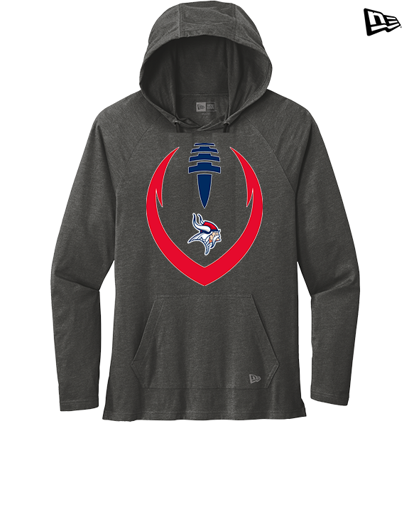 Eastern Vikings Football Full Football - New Era Tri-Blend Hoodie