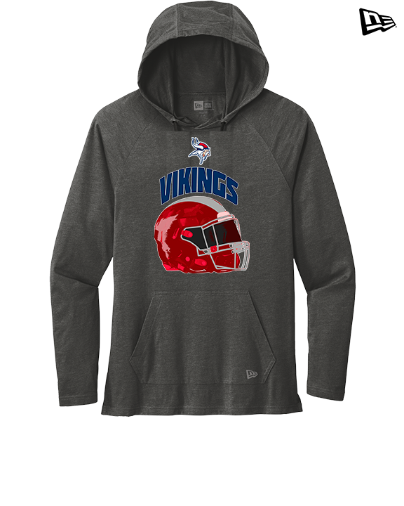 Eastern Vikings Football Helmet - New Era Tri-Blend Hoodie