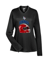 Eastern Vikings Football Helmet - Womens Performance Longsleeve