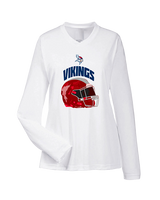 Eastern Vikings Football Helmet - Womens Performance Longsleeve