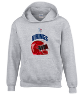 Eastern Vikings Football Helmet - Youth Hoodie