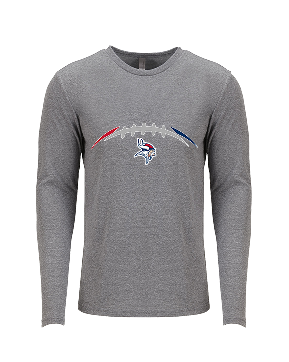Eastern Vikings Football Laces - Tri-Blend Long Sleeve