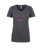 Eastern Vikings Football Toss - Womens Vneck