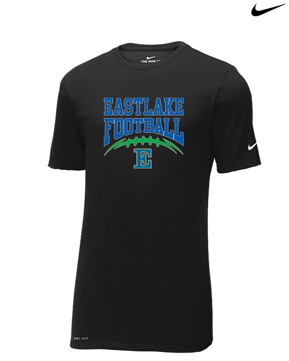 Eastlake HS Football Option 7 - Mens Nike Cotton Poly Tee
