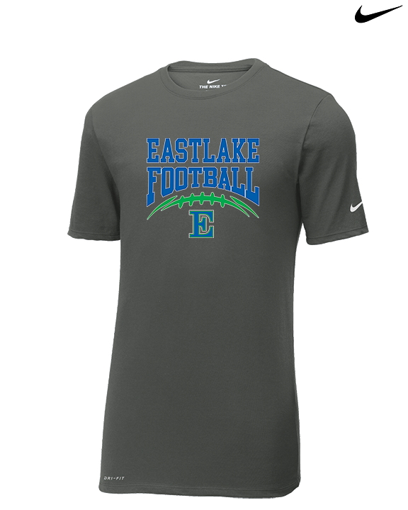 Eastlake HS Football Option 7 - Mens Nike Cotton Poly Tee