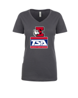 Easton Area HS TSA Full Logo - Womens V-Neck