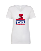 Easton Area HS TSA Full Logo - Womens V-Neck