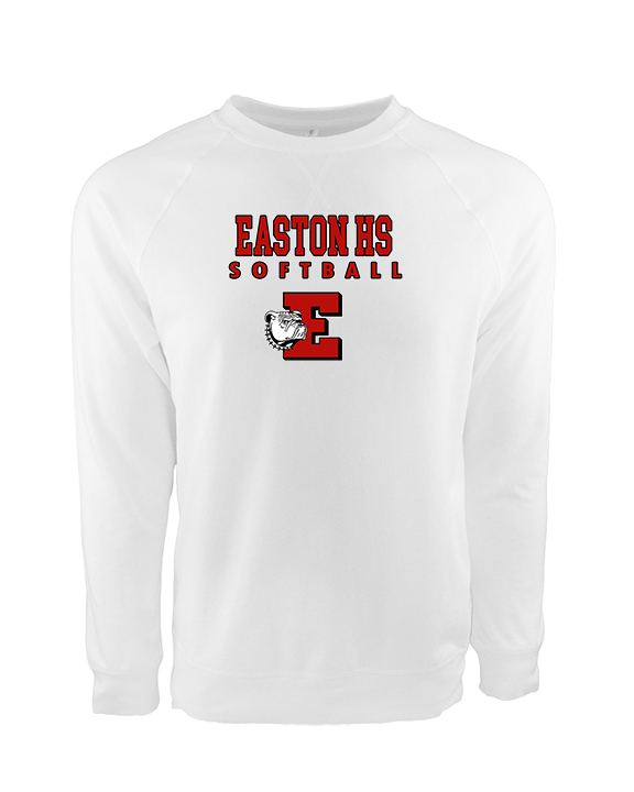 Easton HS Girls Softball Block - Crewneck Sweatshirt