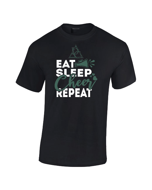 Delta Charter HS Eat Sleep Cheer - Cotton T-Shirt