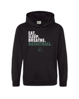 Delta Charter Eat Sleep Basketball - Cotton Hoodie