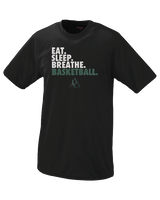 Delta Charter Eat Sleep Basketball - Performance T-Shirt