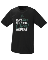 Delta Charter HS Eat Sleep Cheer - Performance T-Shirt