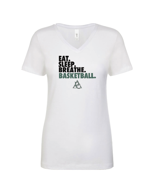 Delta Charter Eat Sleep Basketball - Women’s V-Neck