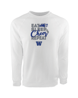 Walled Lake Eat Sleep Cheer - Crewneck Sweatshirt