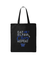 Walled Lake Eat Sleep Cheer - Tote Bag